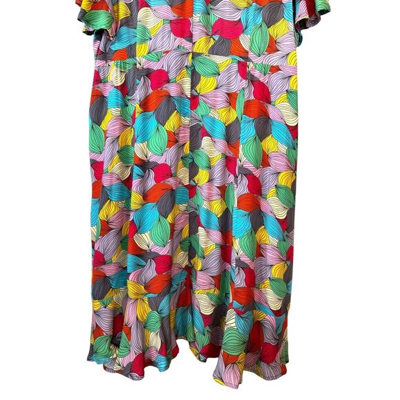 PARSELY & SAGE Flutter Leaves Dress Mulit-color Size XL = 18–20 - Picture 13 of 16